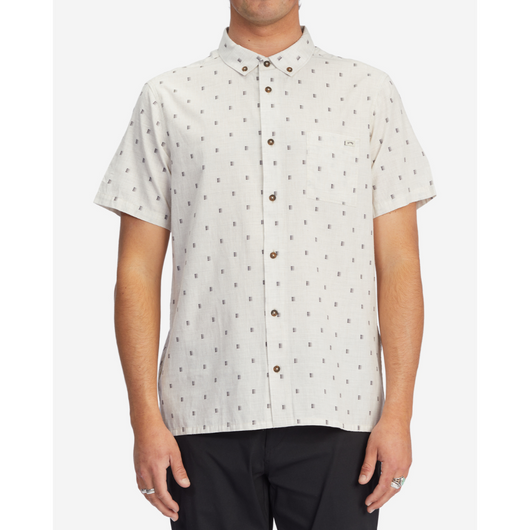BILLABONG - ALL DAY JACQUARD SS BUTTON-UP | CHINO HEATHER