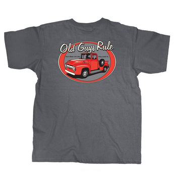 OLD GUYS RULE - RED TRUCK | CHARCOAL - The Cabana