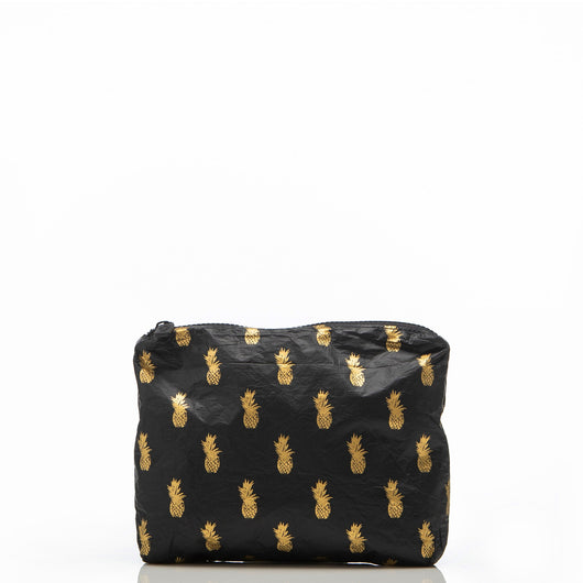 ALOHA COLLECTION - Small Pouch | Pineapple Gold/Black