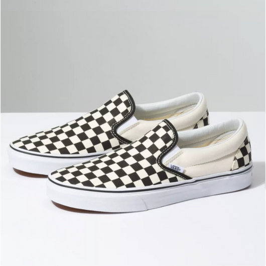 TheCabana VANS CLASSIC SLIP ON CHECKERBOARD BLACK WHITE